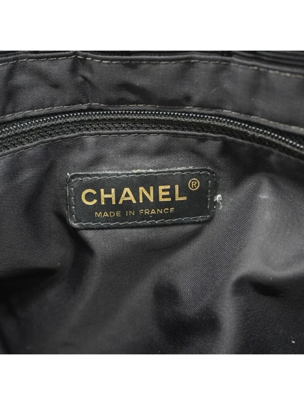 Chanel Tote Bag New Travel Nylon Black Gold